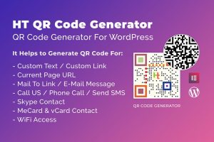 WordPress 二维码插件HT QR Code Generator v2.3.5 已激活版